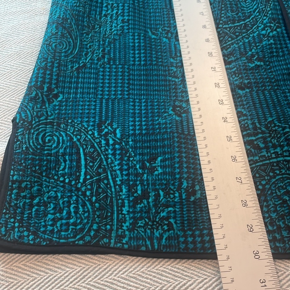 2X Jacket Pit to Pit 25 3/4’ Teal Blue and Black Reversible Preworn - Picture 10 of 13